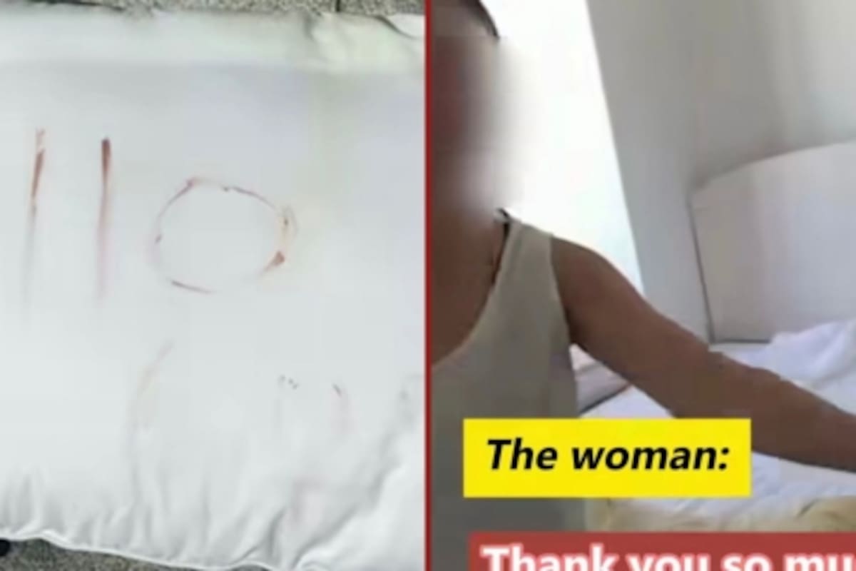 Impactante: mujer se salvó al escribir mensaje con sangre