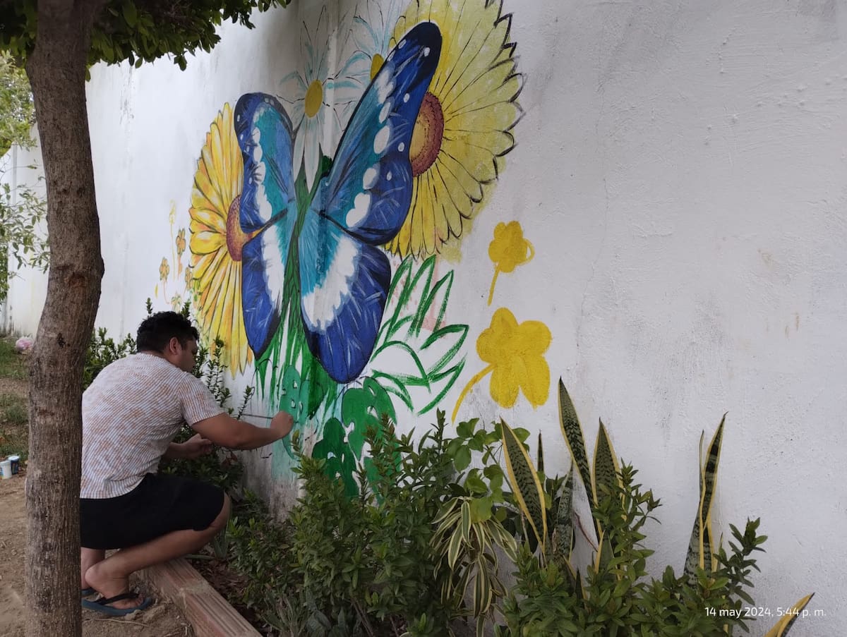 Residentes de Nuevo Bosque transformaron su barrio con arte. // foto: cortesía