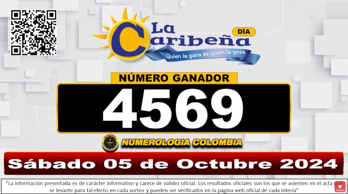 Resultado de La Caribeña del 5 de octubre de 2024.
