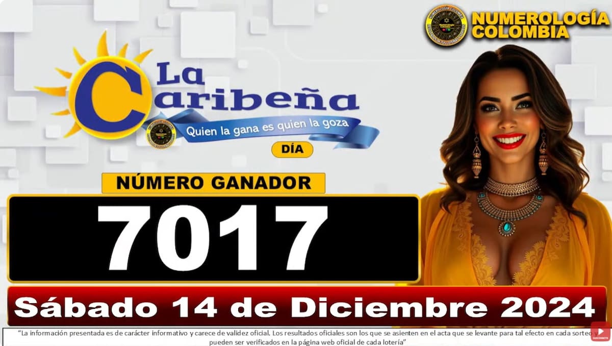 Resultado de la Caribeña Día del 14 de diciembre de 2024.