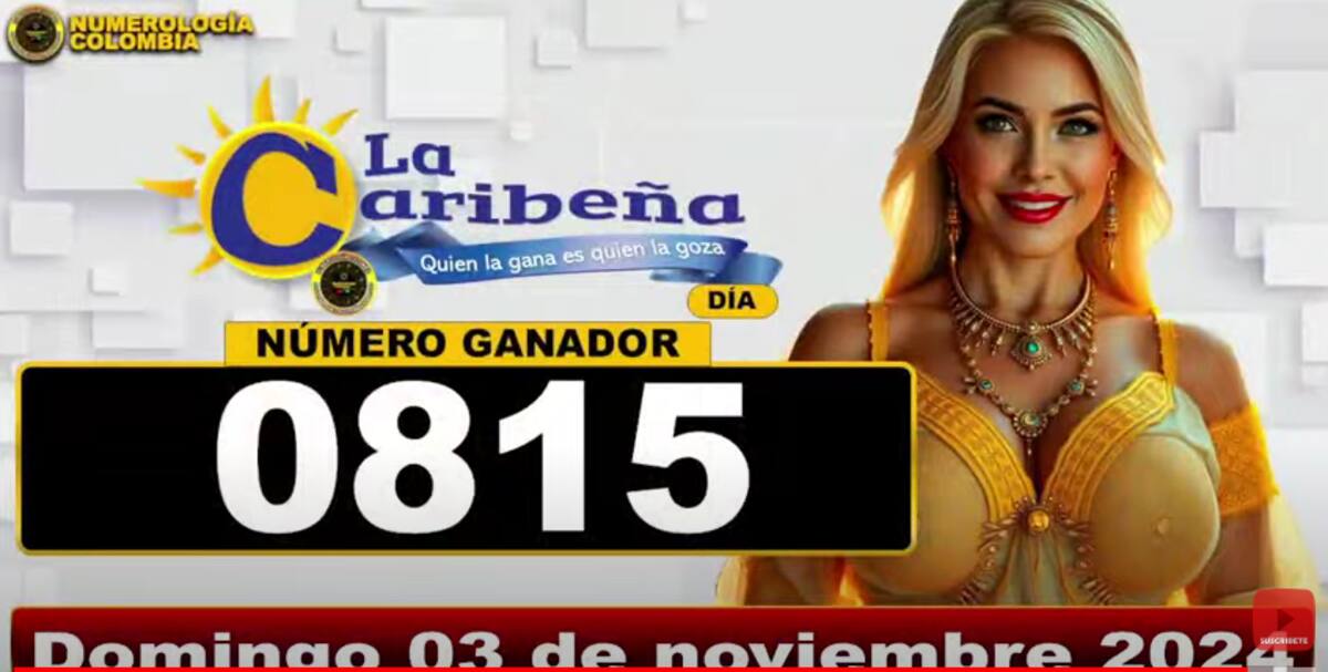 Resultado de La Caribeña Día domingo 3 de noviembre