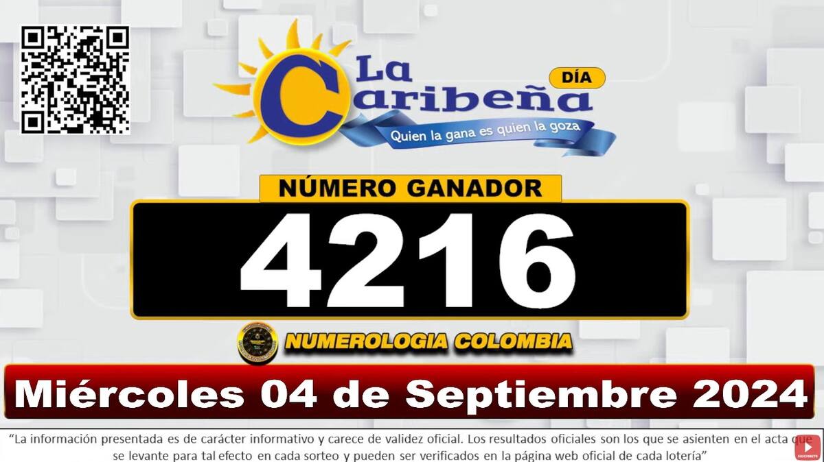 Resultado de la Caribeña miércoles 4 de septiembre. //