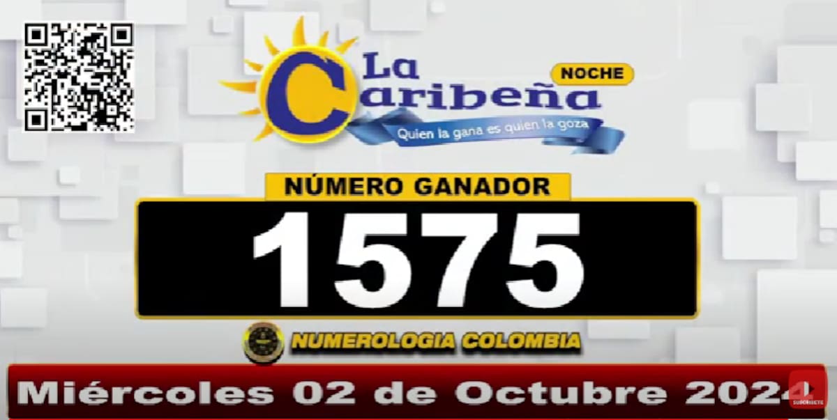 Resultado de La Caribeña Noche 02 de octubre. // Captura.