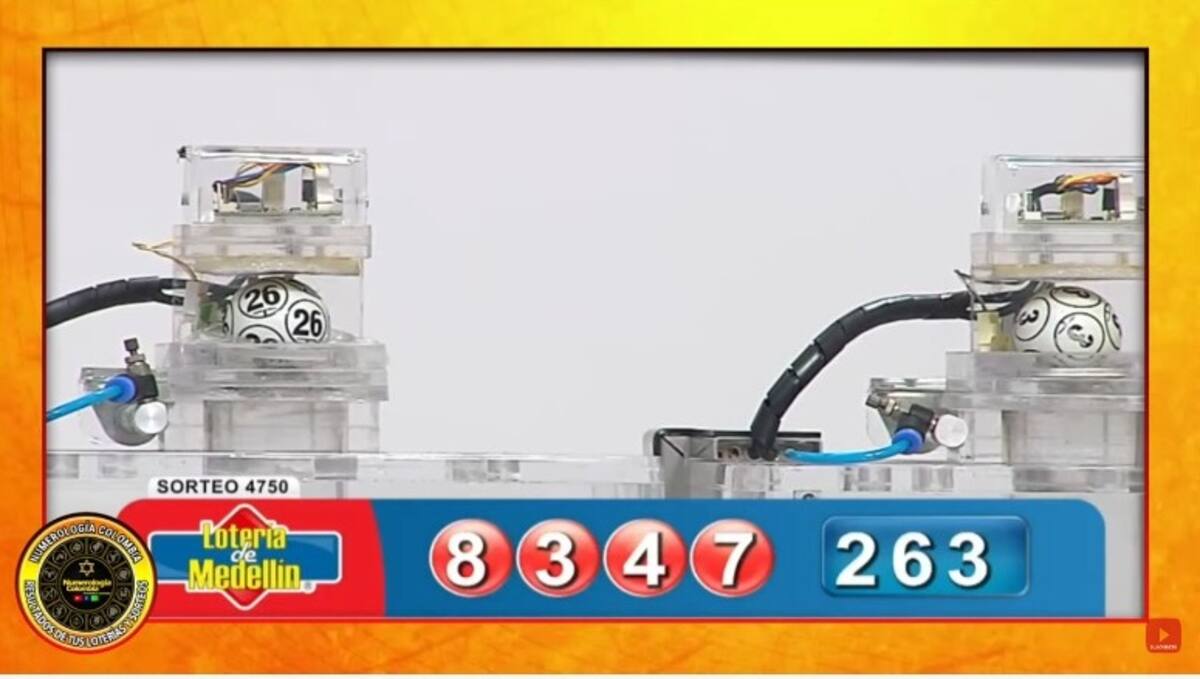 Resultado de la Lotería de Medellín del 27 de septiembre del 2024. // Foto de internet