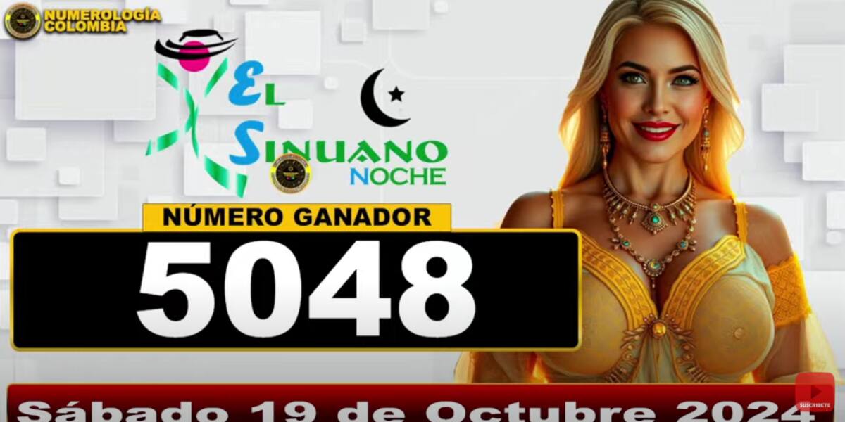 Resultado de Sinuano Noche sábado 19 de octubre.