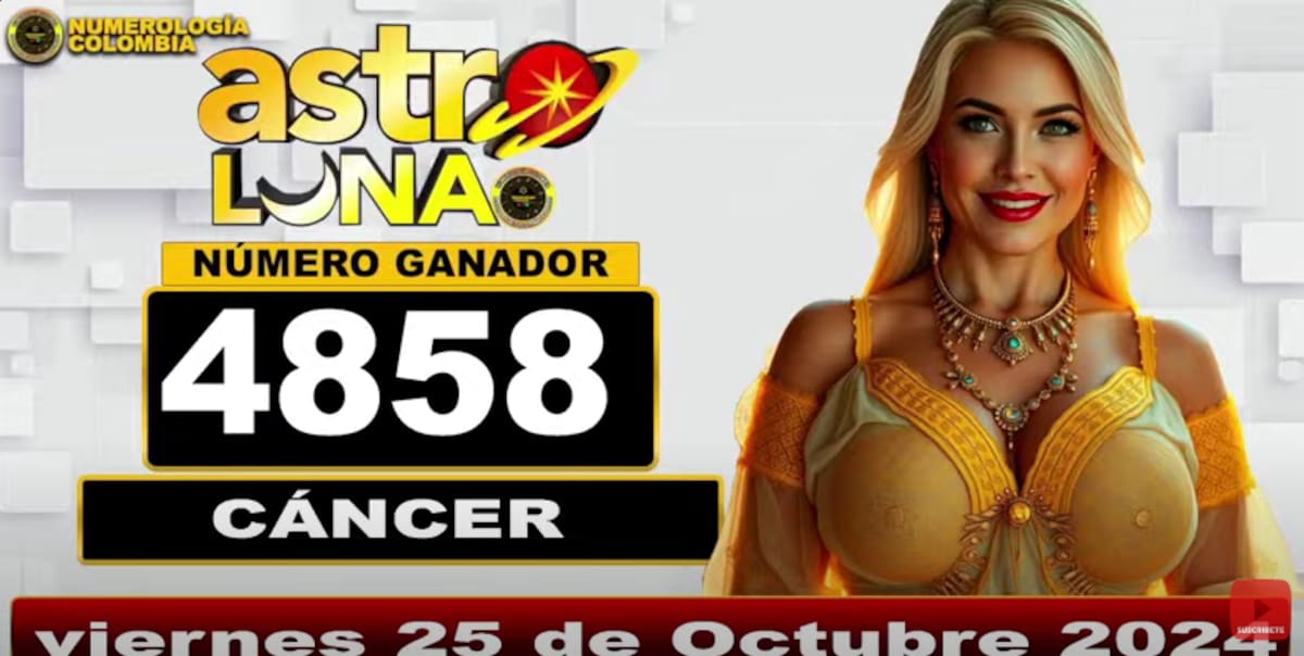 Resultado de Super Astro Luna viernes 25 de octubre.