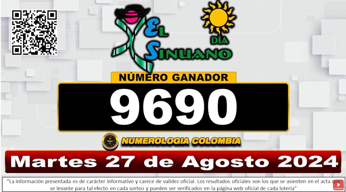 Resultado del sinuano 27 de agosto de 2024.