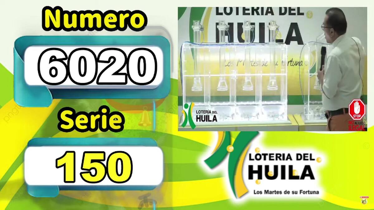 Resultado del sorteo de la Lotería del Huila del 28 de enero del 2025. // Foto de internet