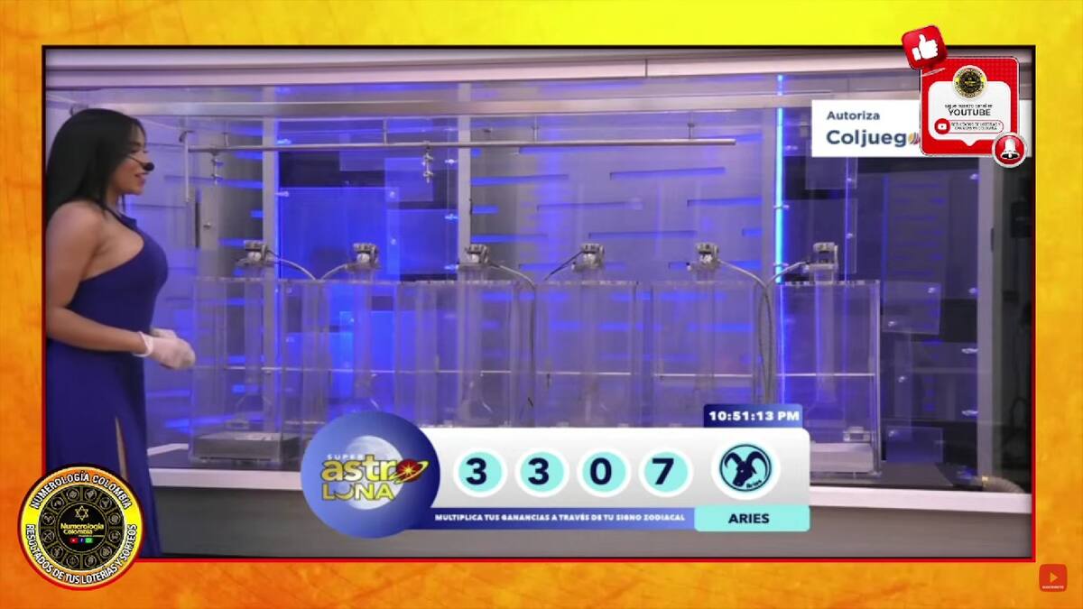Resultado del sorteo del chance Astro Luna del 22 de octubre del 2024. // Foto de internet