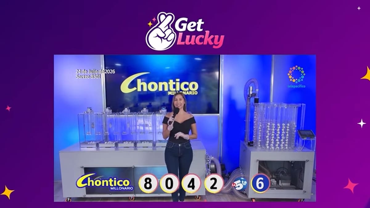 Resultado del sorteo del chance Chontico día del 24 de julio de 2026. // Foto: captura de pantalla de Youtube @ElResultado