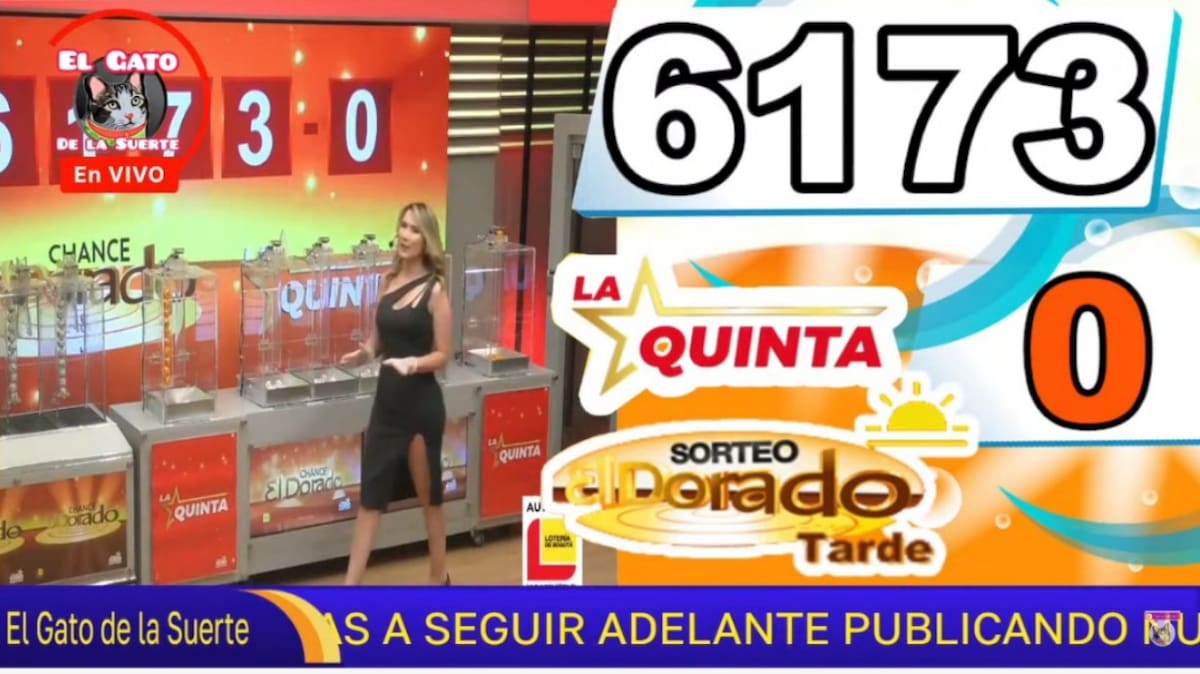 Resultado del sorteo del chance El Dorado Tarde del 21 de agosto del 2025. // Foto: captura de pantalla