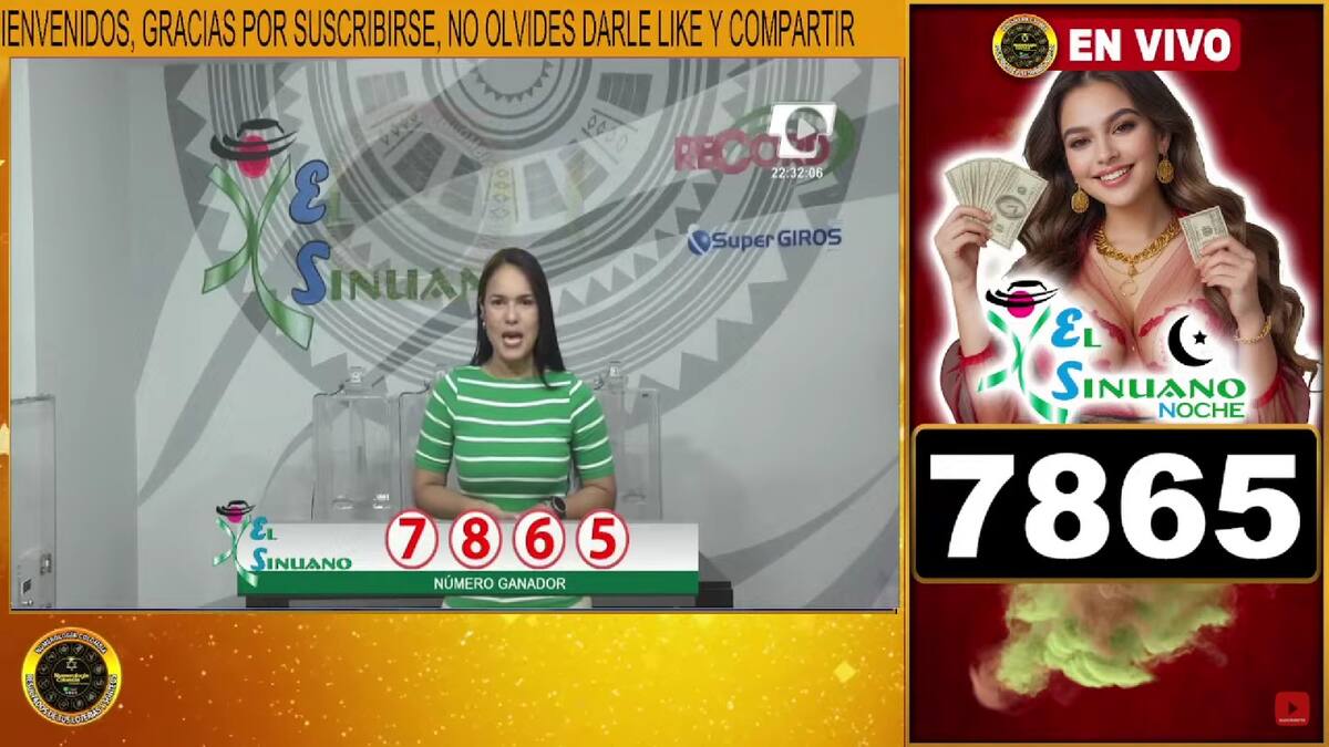 Resultado del sorteo del chance El Sinuano Noche del 23 de septiembre del 2024.