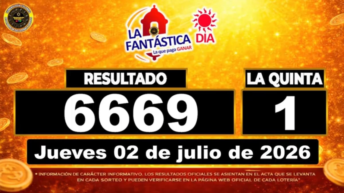 Resultado del sorteo del chance La Fantástica Día del 2 de julio de 2026. // Foto: captura de pantalla de Youtube @NumerologíaColombia