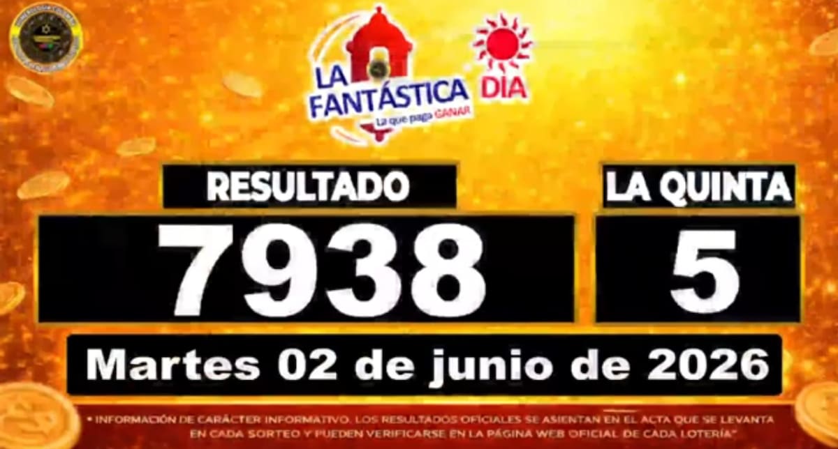 Resultado del sorteo del chance La Fantástica Día del 2 de junio de 2026. // Foto: captura de pantalla de Youtube @NumerologíaColombia