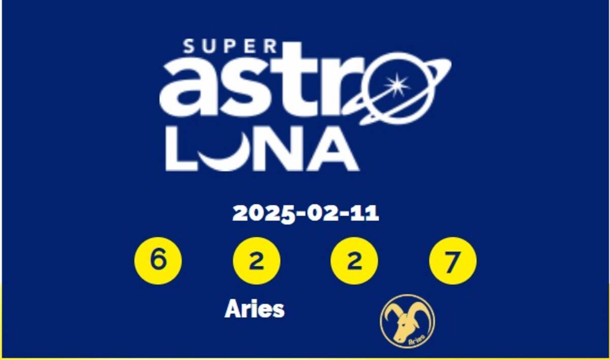 Resultado del sorteo del chance Super Astro Luna del 11 de febrero del 2025. // Captura de pantalla