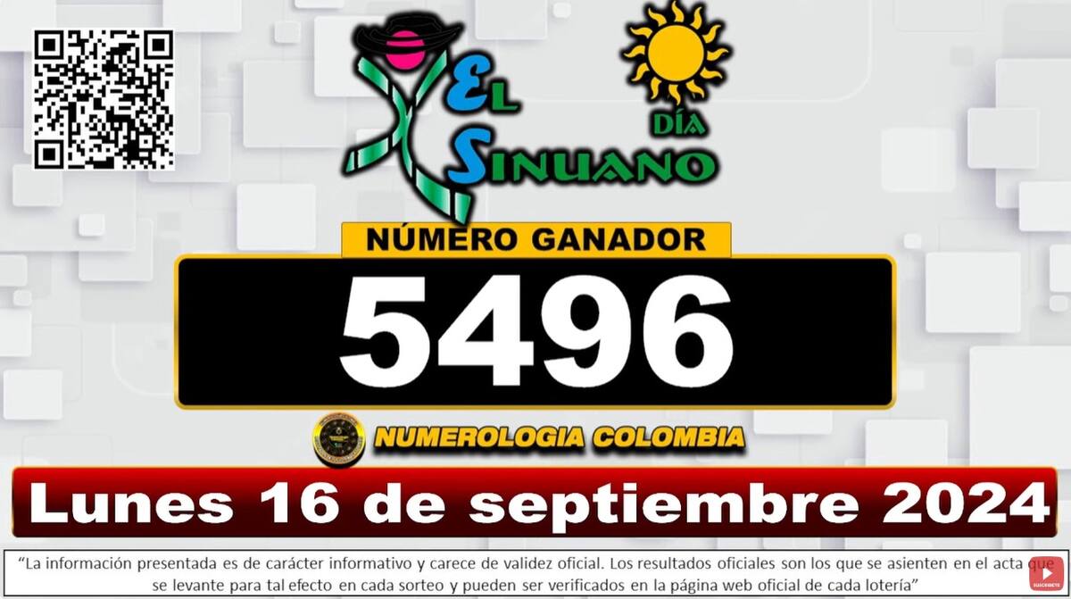 Resultados del Sinuano del 16 de septiembre.