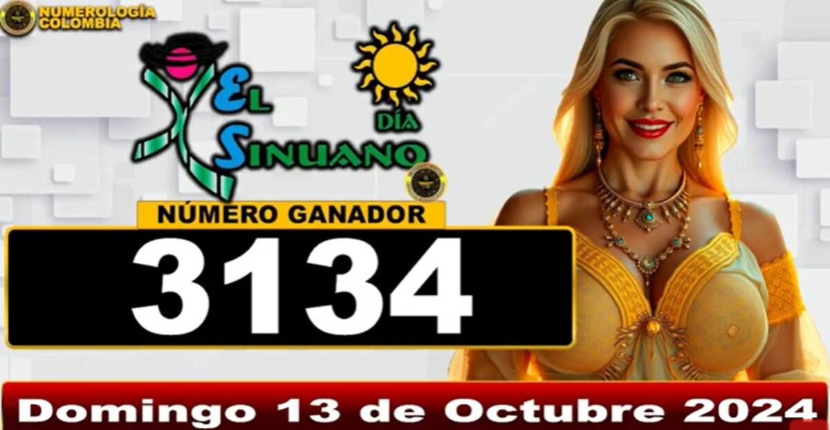 Resultados del Sinuano Día domingo 13 de Octubre. // Foto: captura de pantalla