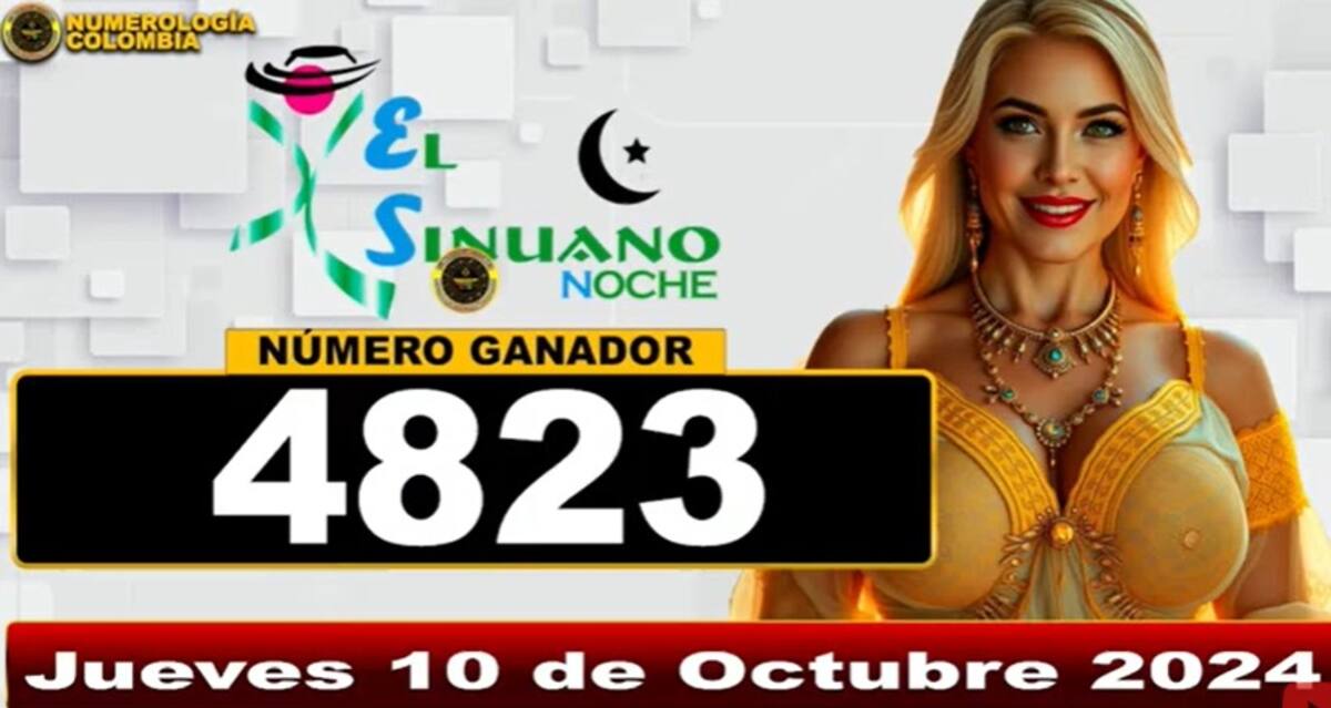 Resultados del Sinuano Noche 10 de octubre de 2024. // Foto: captura de pantalla