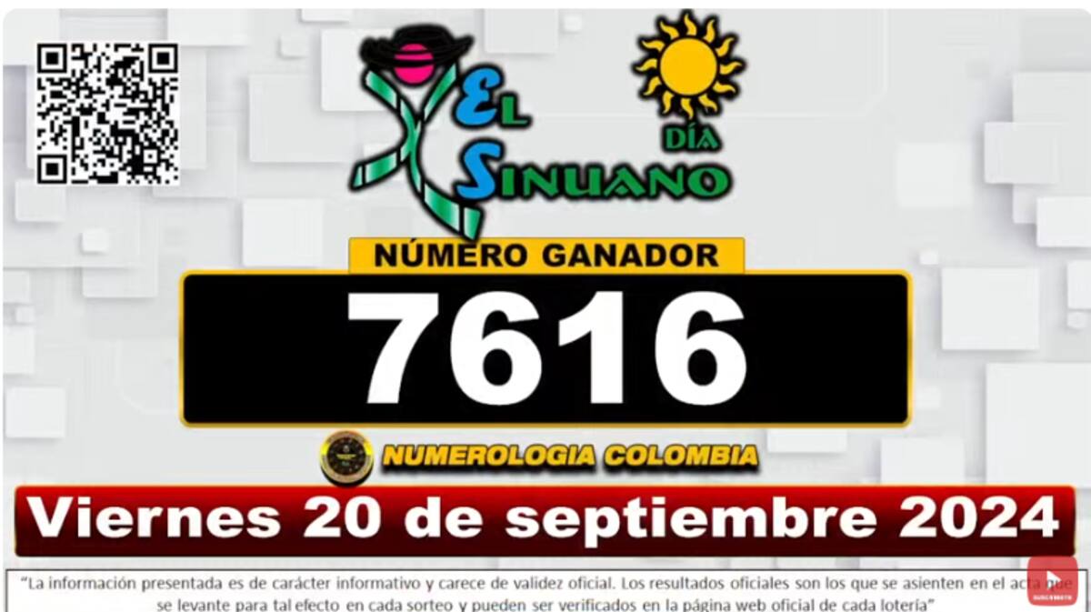Resultados Sinuano tarde. // Captura