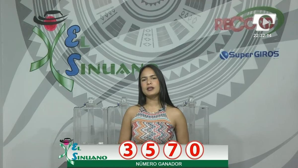 Resultado del Sorteo El Sinuano Noche del 20 de septiembre de 2024.