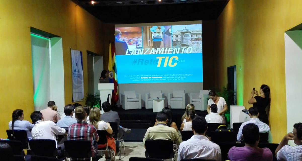 Lanzamiento de #RetoTic 2014 en la Cámara de Comercio de Cartagena Victor Hugo Mora Mendoza