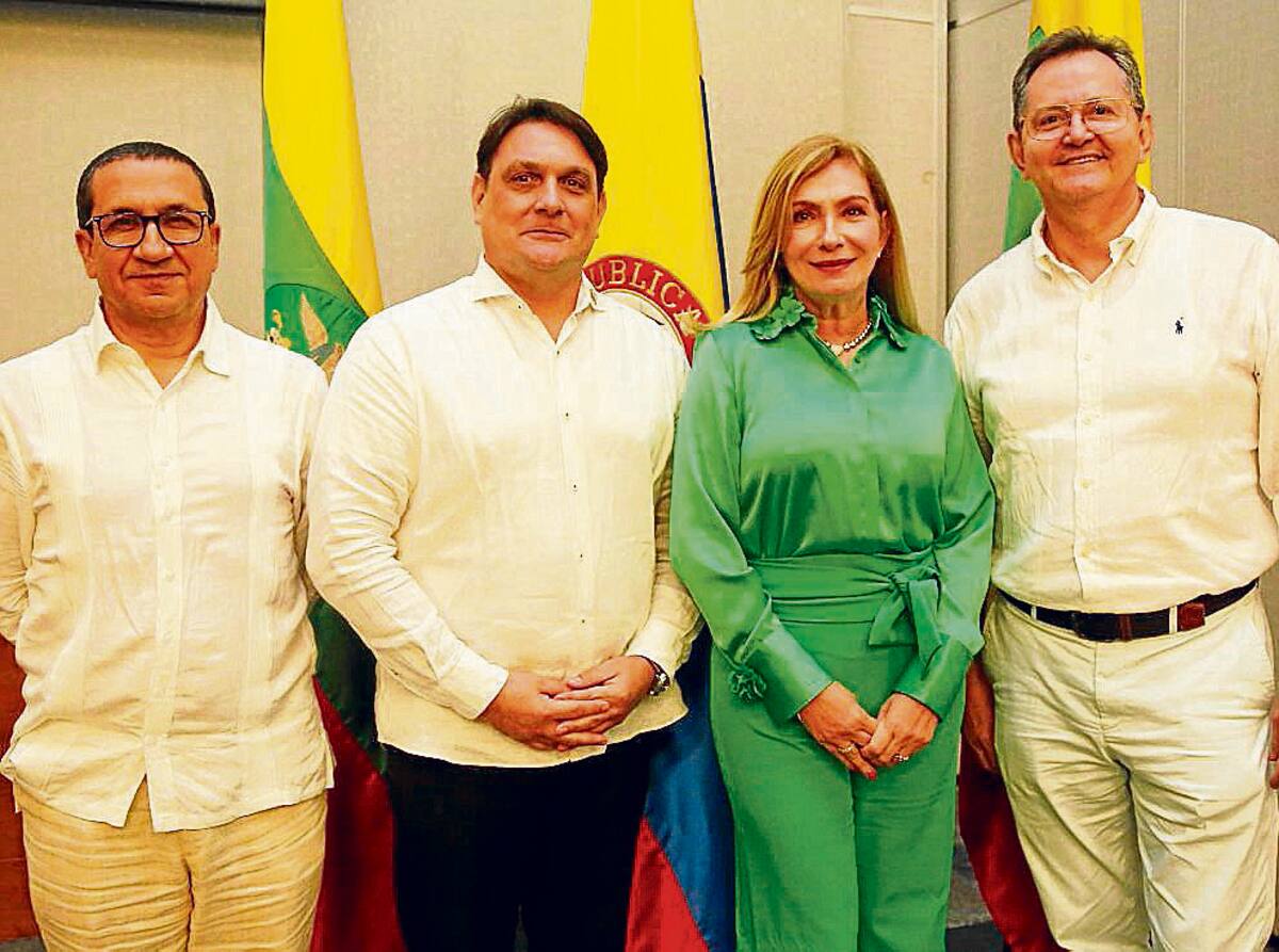 Henry Zárate, Ramón David Expósito, Liliana Cardona y Francisco Pascuales. //Foto: El Universal.