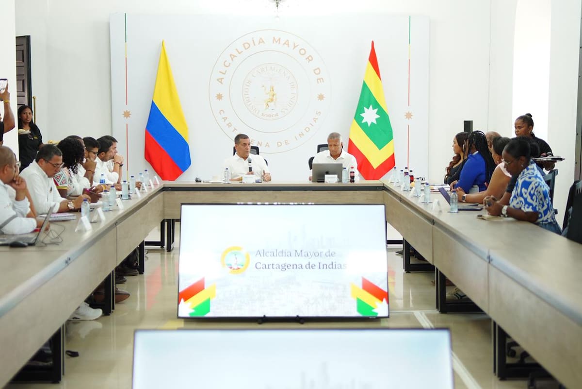 El alcalde Dumek Turbay confirmó que la construcción de un nuevo colegio para La Boquilla con $20 mil millones están asegurados. // Foto: Cortesía - Alcaldía de Cartagena.