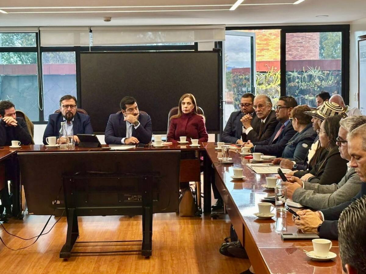 Aspecto de la reunión de la reunión del gobernador de Atlántico y algunos alcaldes, parlamentarios con el ministro de Minas y Energía donde se trató el tema de las tarifas de energía.