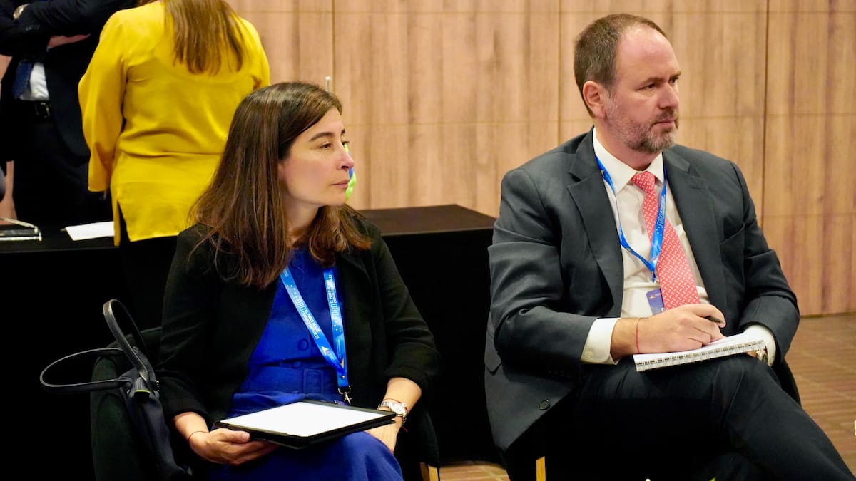 Energía solar en los cinco nuevos colegios que se construyen en Cartagena, transporte multimodal y acuático con movilidad eléctrica, internacionalización de Cartagena y planes para los 500 años de la ciudad, entre los proyectos conversados entre la Alcaldía de Cartagena, la CAF y la Unión Europea. // Foto: Cortesía - Alcaldía de Cartagena.