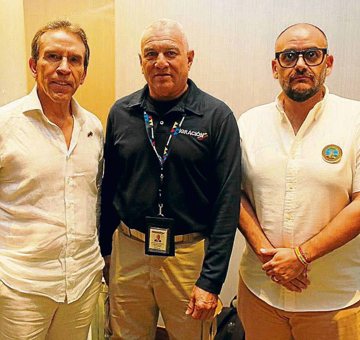Guillermo Rincón, Dolcey Reales y Jorge Moisés. //Foto: El Universal.
