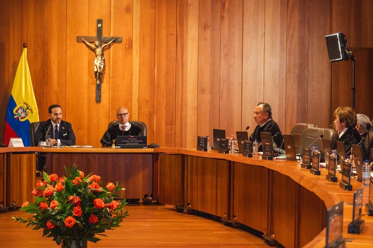 Reunión del presidente De la Espriella con los magistrados de la Corte Suprema de Justicia // Externos Colprensa.