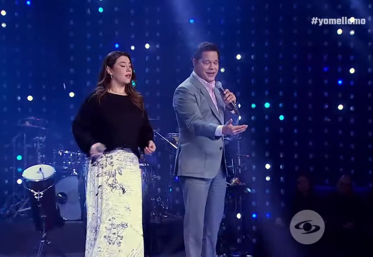 Rey Ruiz rompió en llanto con la llegada sorpresa de su hija Yo me llamo. //Foto: tomada de redes sociales.