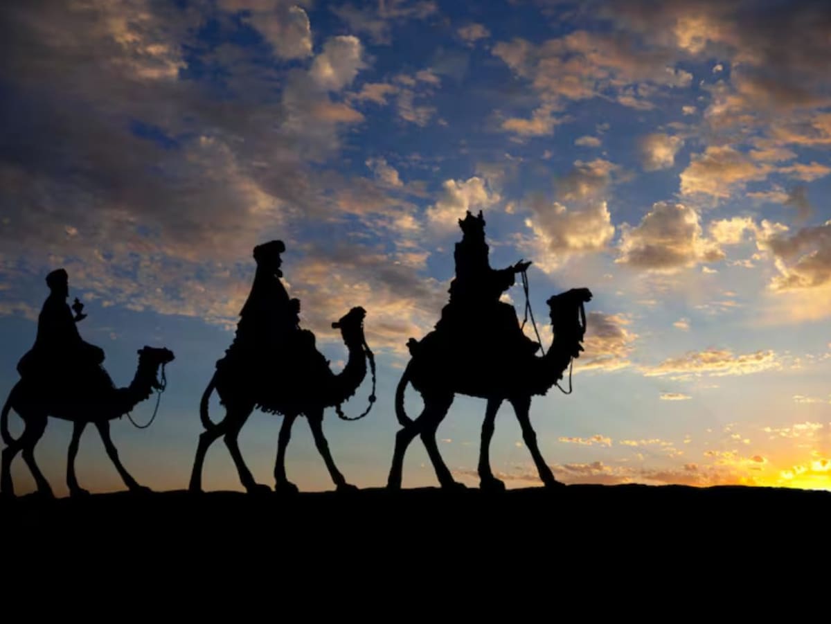ilustración de los Reyes Magos. // Foto: archivo
