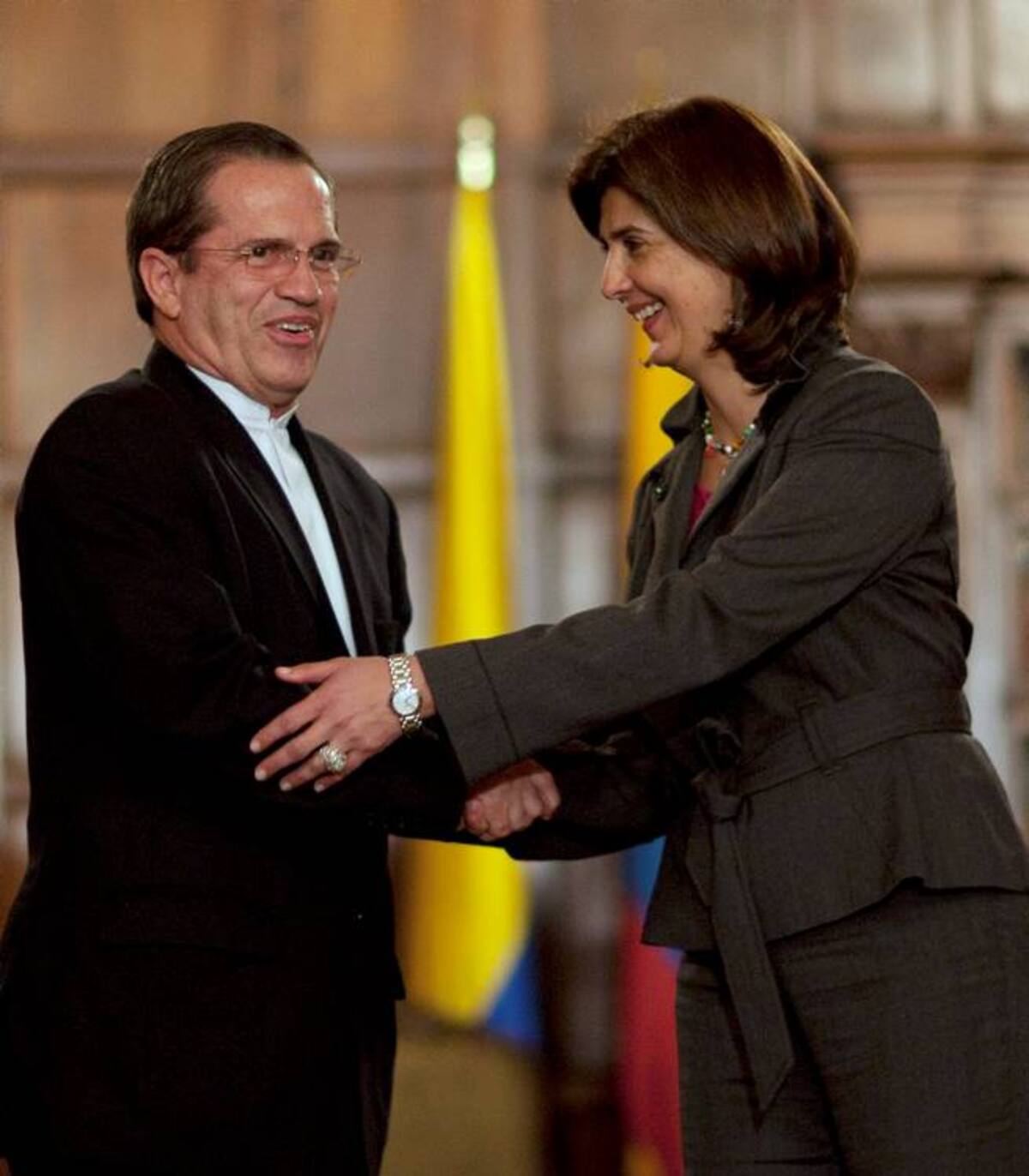 Ricardo Patiño y María Ángela Holguín. AP William Fernando Martinez