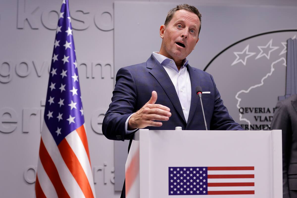 Richard Grenell, enviado especial del presidente de EE.UU., Donald Trump. // EFE/Valdrin Xhemaj