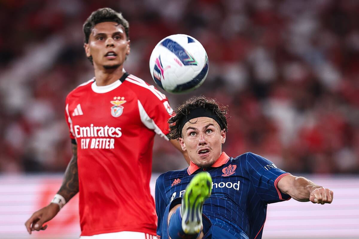 Richard Ríos disputará sus primeros minutos en la Liga de Portugal. //Foto, EFE: RODRIGO ANTUNES