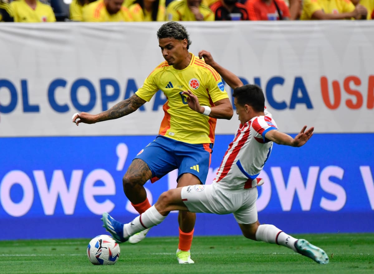 Richard Ríos, una de las estrellas que brilló en el debut de Colombia en la Copa América ante Paraguay. //Colprensa