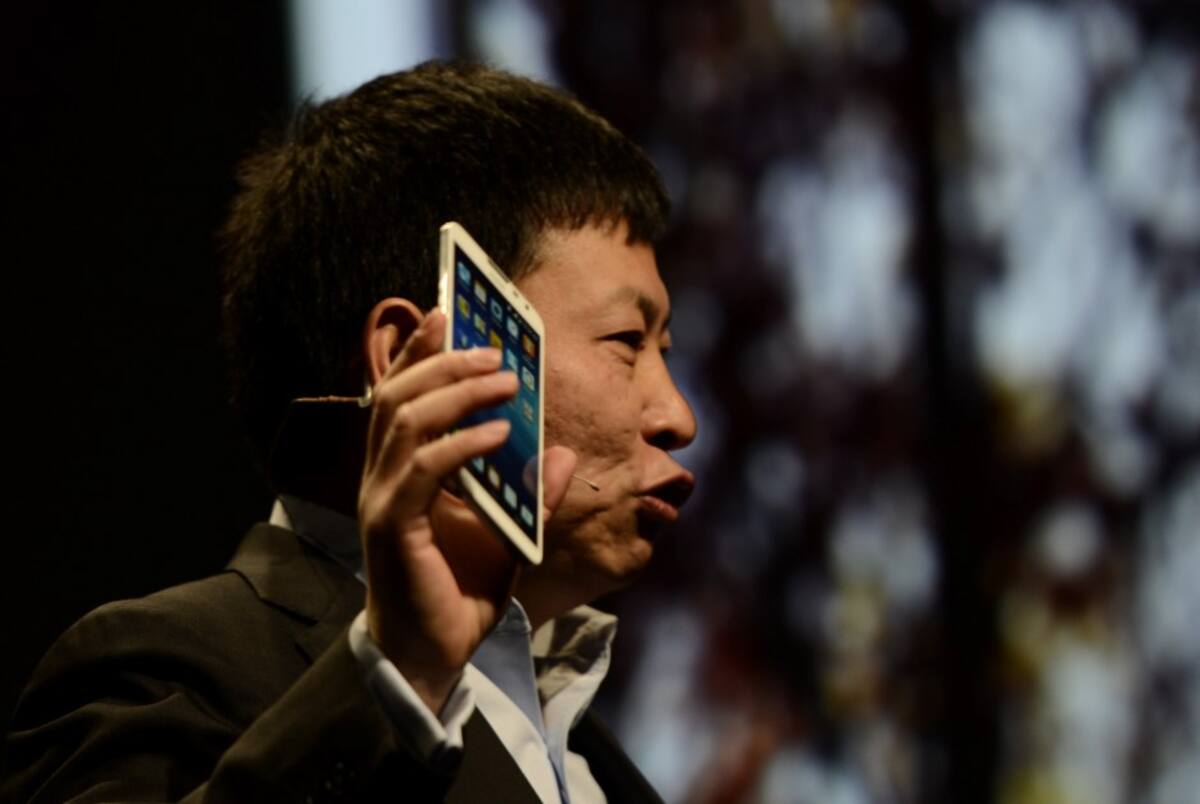 Richard Yu, Presidente de la compañia Huawei AP Julie Jacobson