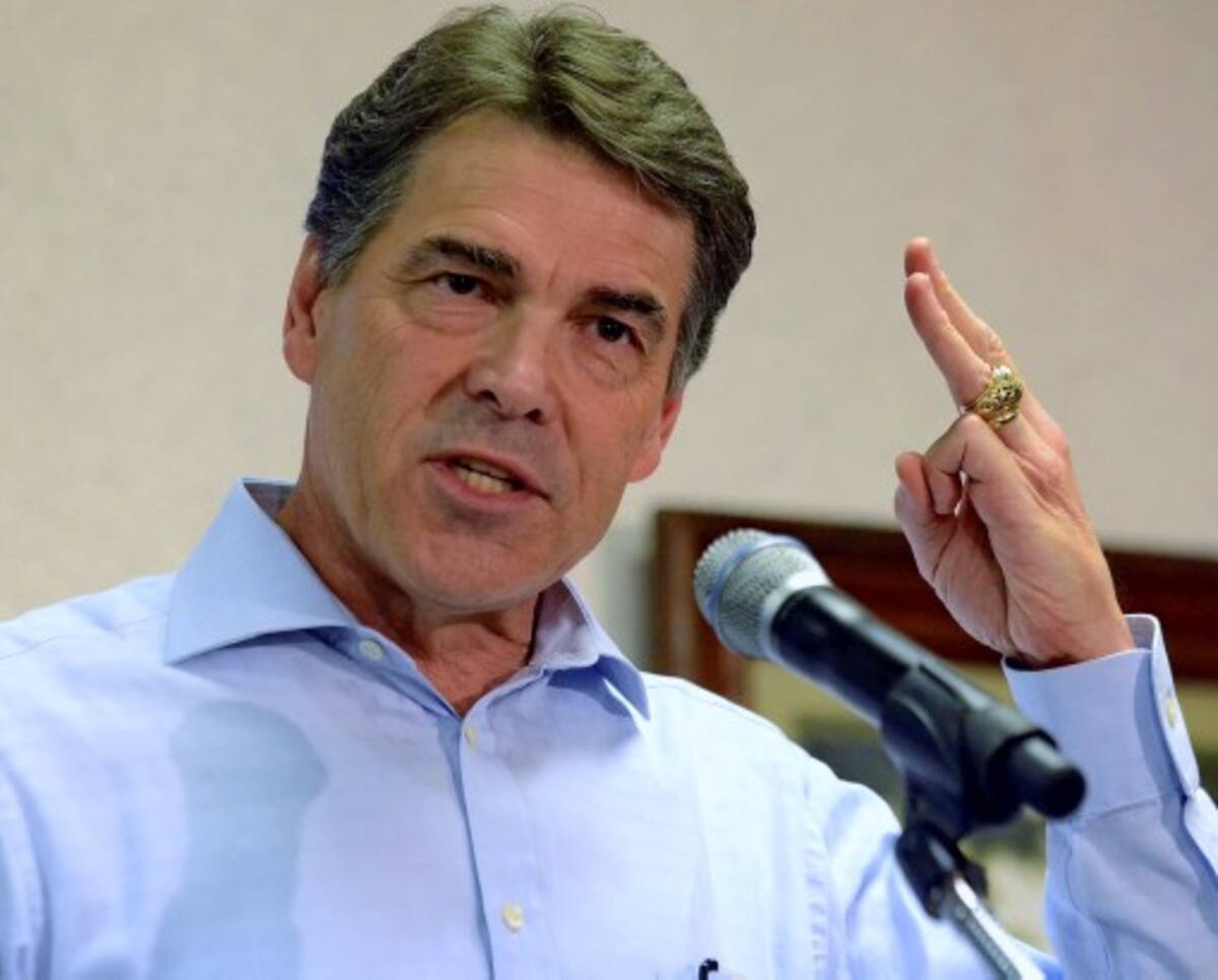 Rick Perry, gobernador de Texas, EE.UU. AP RICHARD SHIRO