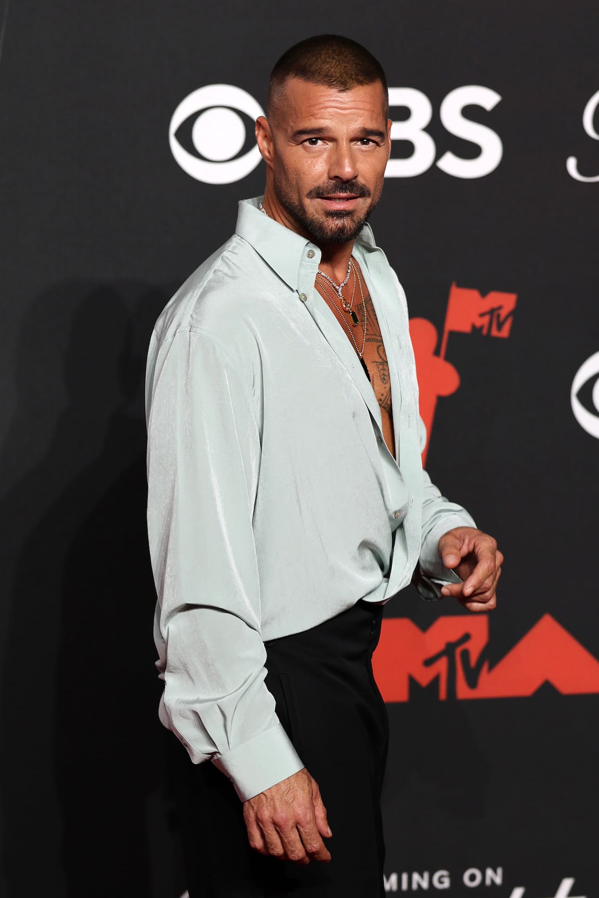 El cantante puertorriqueño Ricky Martin posa durante la alfombra roja de los Premios MTV Video Music Awards (VMAs) este domingo, en Nueva York (Estados Unidos). Ricky Martin recibirá el primer premio Latin Icon Award en la gala de la MTV dedicada a los videos musicales (VMA). EFE/ Octavio Guzmán