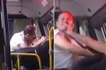 Video viral: conductor y pasajera se enfrentan a mordiscos dentro de un bús
