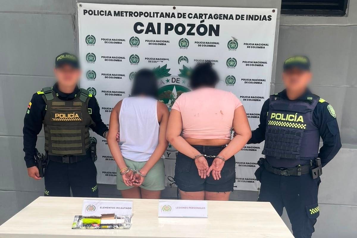 Violenta riña entre mujeres dejó una herida y dos capturadas en El Pozón