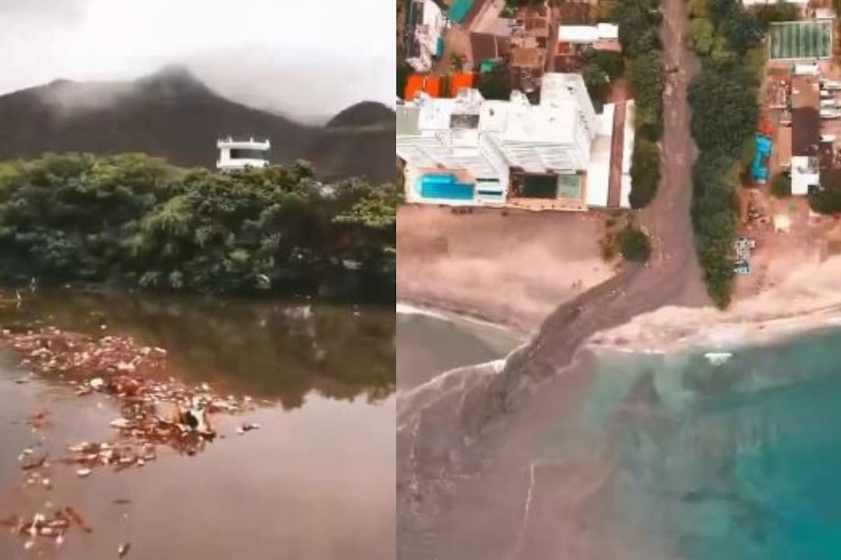 Video: río Manzanares arrastra toneladas de basura al mar de Santa Marta