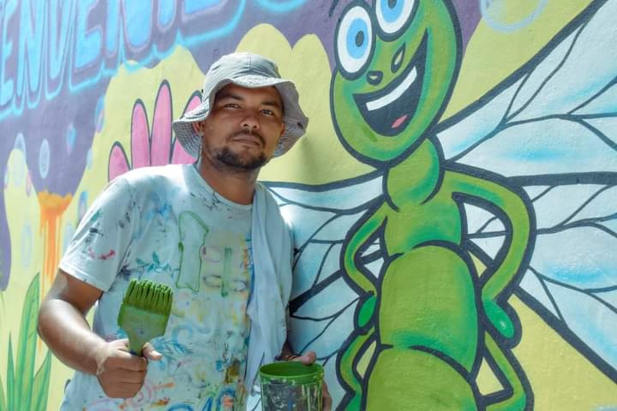 Ríos, la historia del artista que le da color y sentido a San Pablo, Bolívar