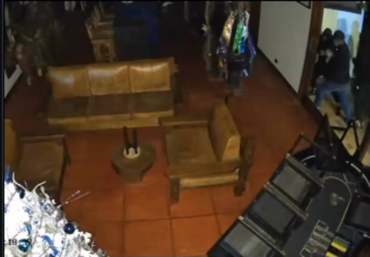 Robo en casa de Fredy Guarín. //Captura de video.