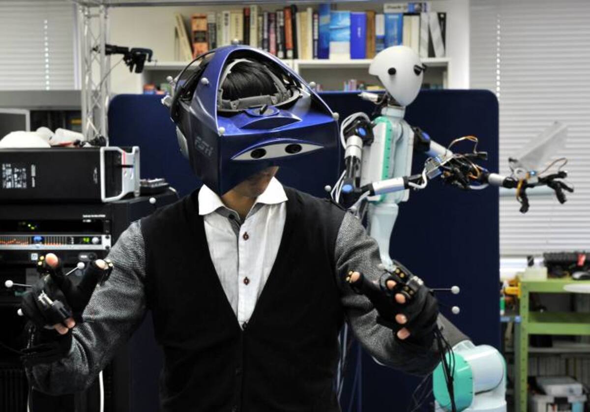 Robot “Telesar V”. AFP YOSHIKAZU TSUNO