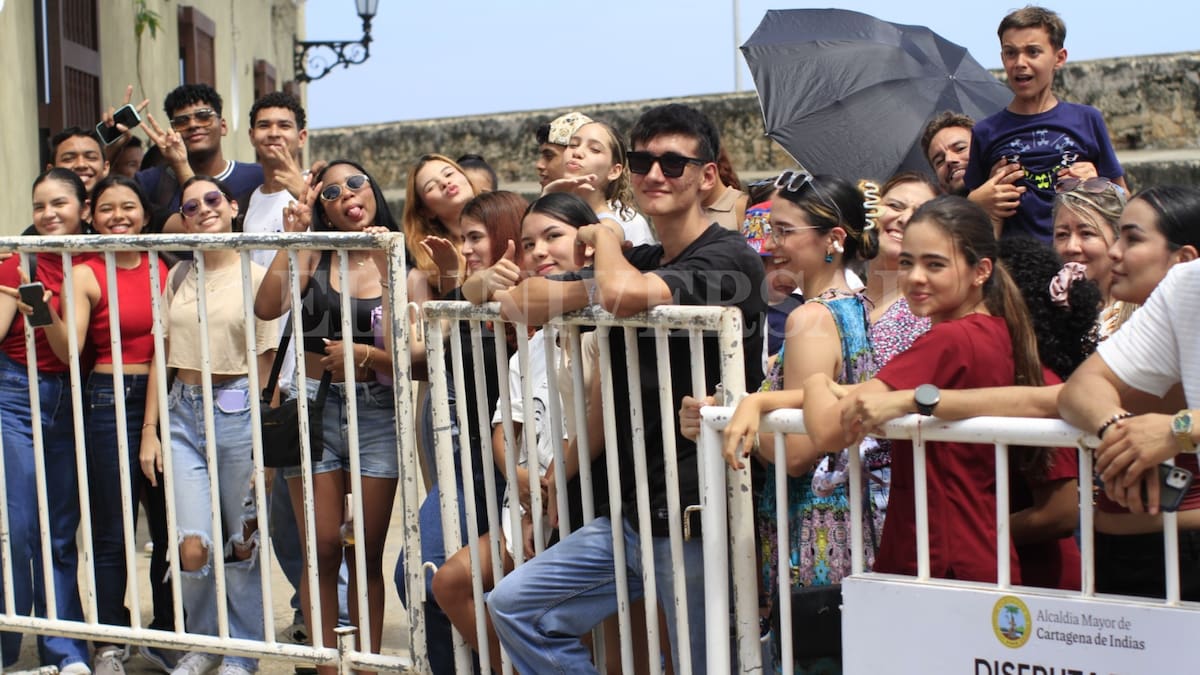 Rodaje videoclip 'Bronceador' de Maluma en Cartagena. //Foto: Julio Castaño- El Universal.