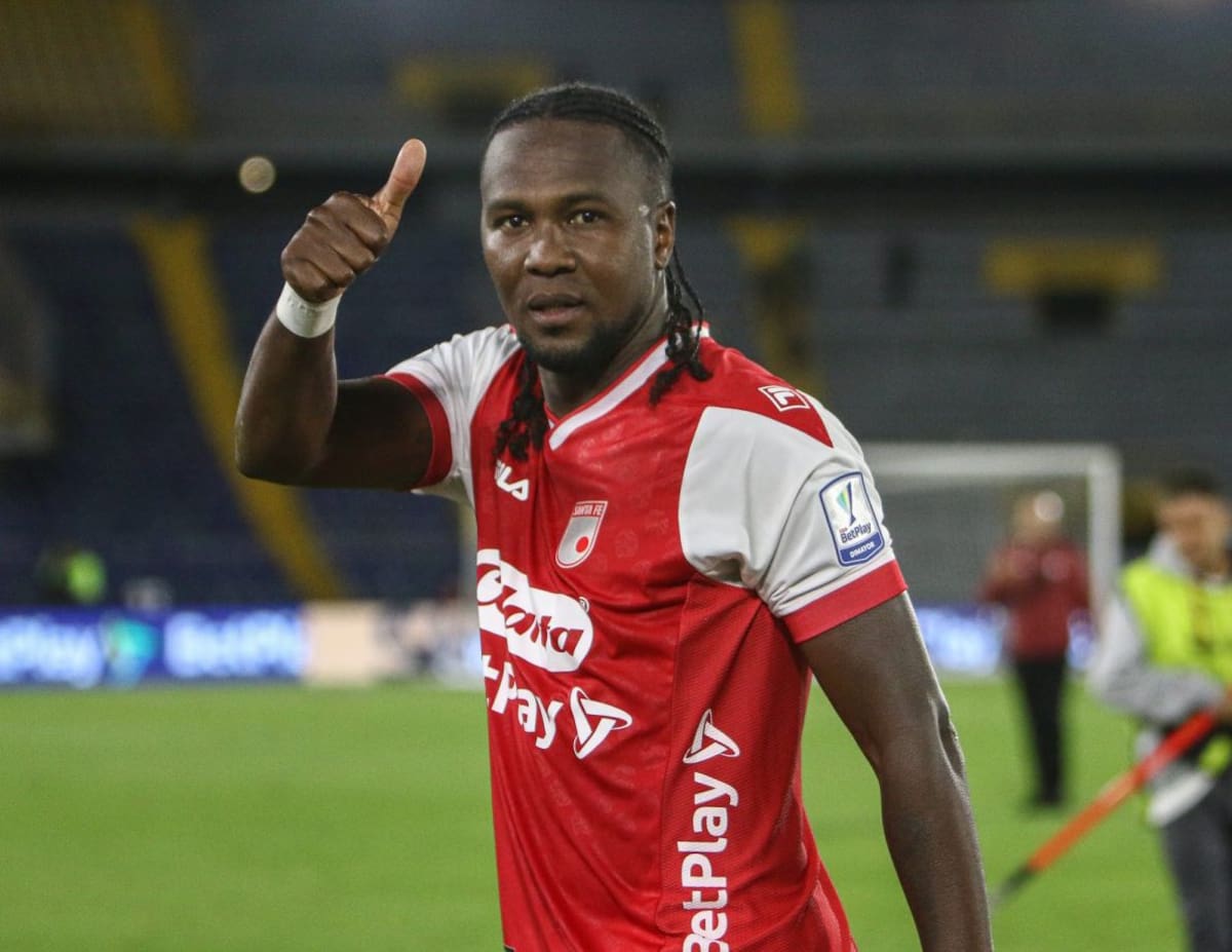 Hugo Rodallega, goleador de Santa Fe. //ARCHIVO