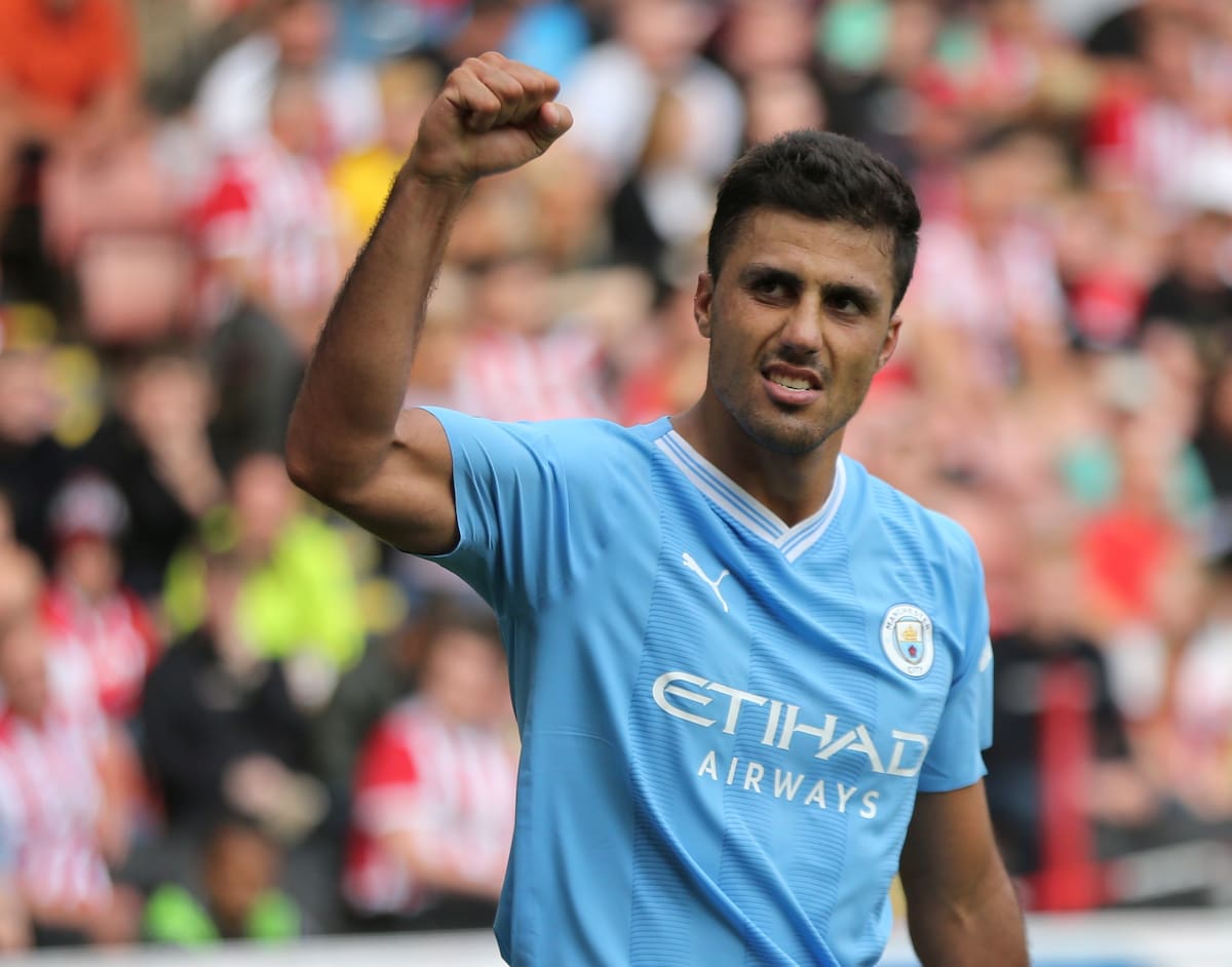 Rodri, jugador del Manchester City. //EFE