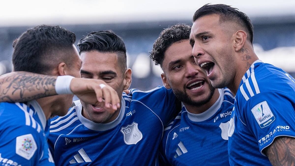 Rodrigo Contreras y Falcao García se lesionaron en el partido entre Millonarios y Llaneros, de la fecha 7 de la Liga BetPlay I de 2026. Foto: Millonarios.